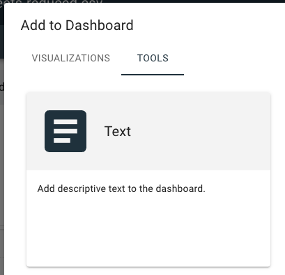 dashboard tools
